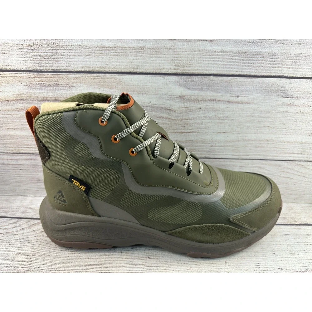 Teva Men's Dark Olive Taupe Geotrecca RP Waterproof Hiking Boots Size 11.5